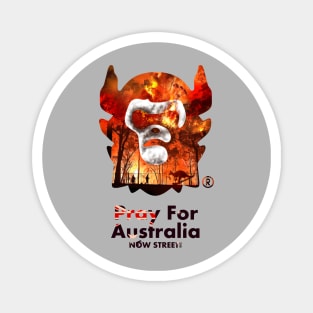 Pray For Australia NOW STREET Magnet